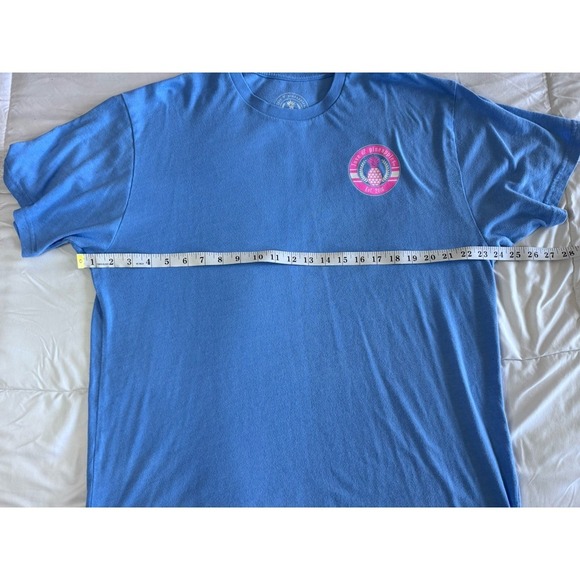 Love & Pineapple Short Sleeve T-shirt X-Large Blue Lake Relax Days EUC - Picture 4 of 8